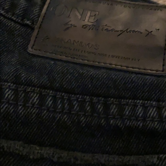 One Teaspoon Brandos black side ties shorts 26 alix earle - Picture 4 of 5